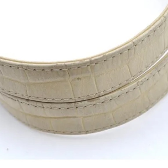 COPY - Authentic YVES SAINT LAURENT Shoulder Bag Leather Ivory - Picture 15 of 16